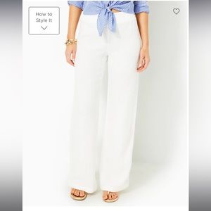 31" Deri Linen Palazzo Pant gently used